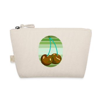 Rockabilly Retro Vintage Cherries - Organic Pouch - nature - Front