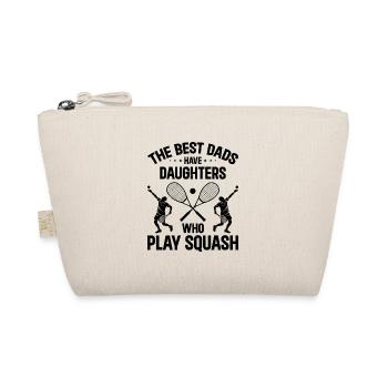 The best dads have daughters who play Squash - Organic Pouch - nature - Front