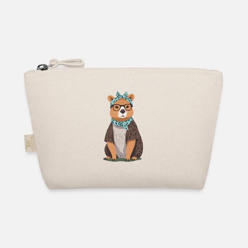 Lustige Capybara Mama Design Wasserschwein Mutter Bio-Täschchen