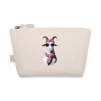Funny Mom Goat Perfect for Mother's Day - Organic Pouch - nature - Front