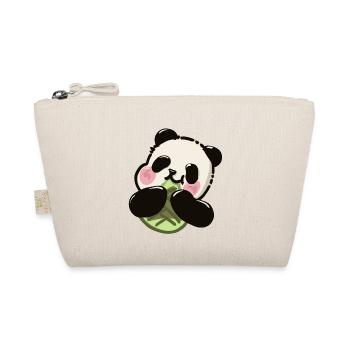 Süßer Panda – Bambus Snack - Bio-Täschchen - Natur - Vorne