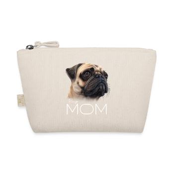 Pug Mops Mama - Bio-Täschchen - Natur - Vorne