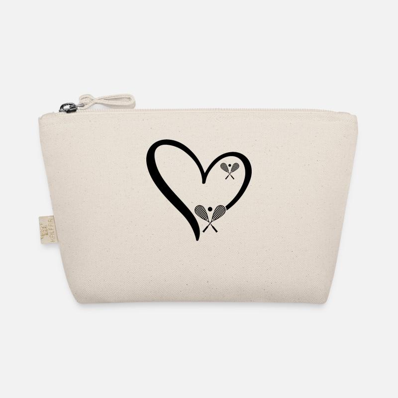 Squash Rackets Squash Heart Squash Player Organic Pouch