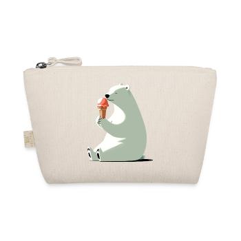 Ours polaire avec crème glacée - Trousse biologique - nature - Devant