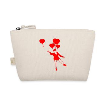 Rising Heart Balloons - Organic Pouch - nature - Front