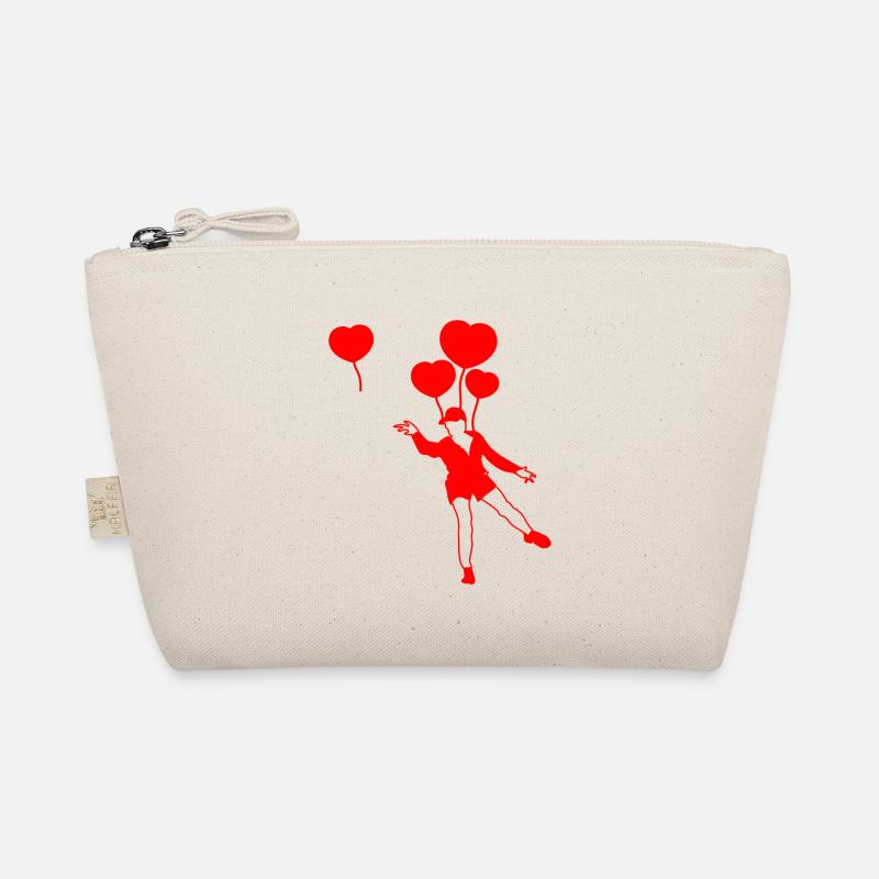 Aufsteigende Herz Luftballons Bio-Täschchen