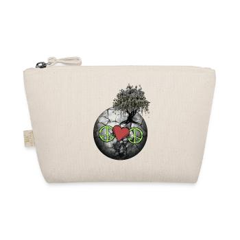 Planet Peace Heart Nature Conservation Earth Climate - Organic Pouch - nature - Front