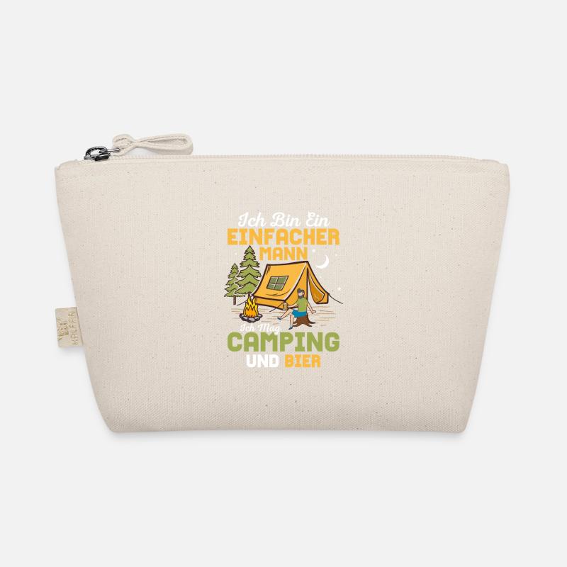 Ich bin ein einfacher Mann Ich mag Camping Camper Bio-Täschchen