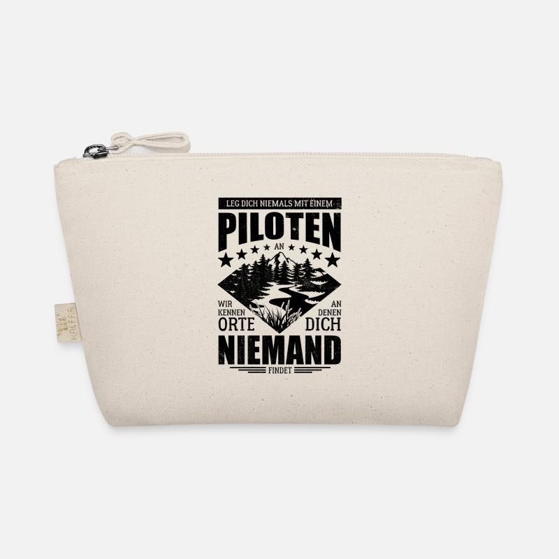 Leg dich nicht mit Piloten an - Spruch Bio-Täschchen