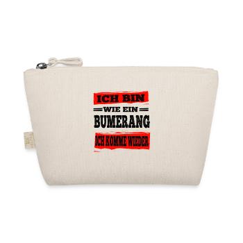 Boomerang I'll be back Naughty sayings funny - Organic Pouch - nature - Front