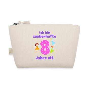 8th Birthday Fairies Magic Fantasy Girl 8 Years - Organic Pouch - nature - Front