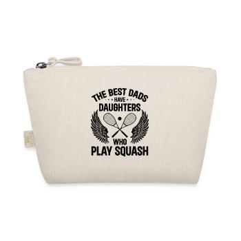 The best dads have daughters who play Squash - Organic Pouch - nature - Front