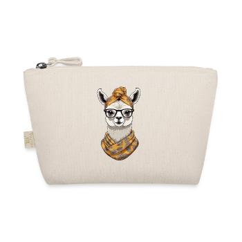 Llama Loving Mom Funny Design Mother's Day - Organic Pouch - nature - Front