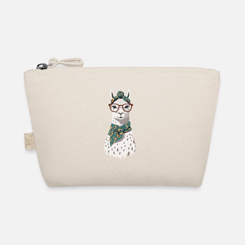 Funny Llama Alpaca Mother Design Organic Pouch