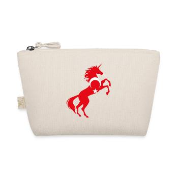 Unicorn Turkey Flag T-Shirt Cool Magical Unicorn - Organic Pouch - nature - Front