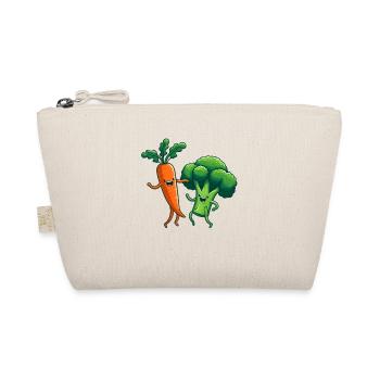Carrot and broccoli dancing - Organic Pouch - nature - Front