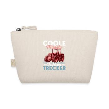 Filles cool conduisant tracteur ferme de la femme du fermier - Trousse biologique - nature - Devant