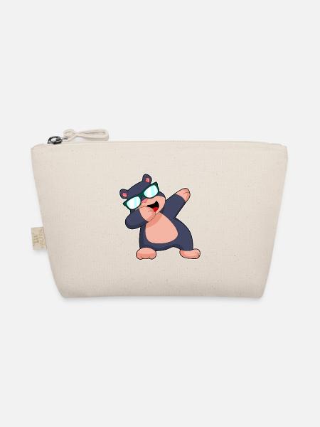 Mole Hip Hip Dance - Organic Pouch - nature - Front