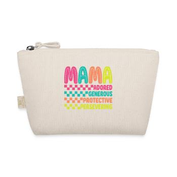 Rétro à carreaux Mama Mom Fête des mères - Trousse biologique - nature - Devant