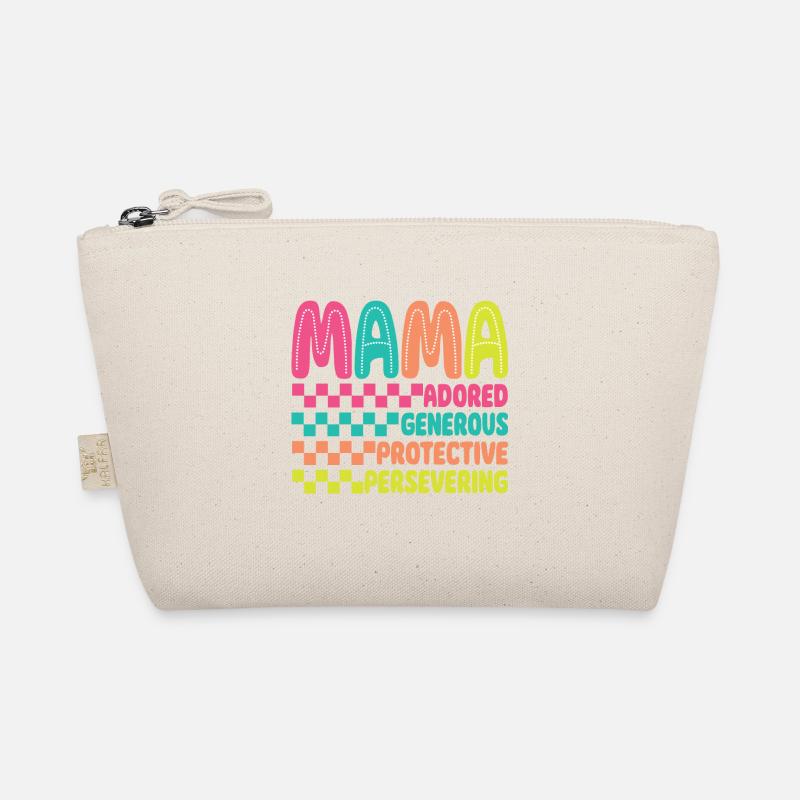 Retro Checkered Mama Mom Mother's Day Organic Pouch