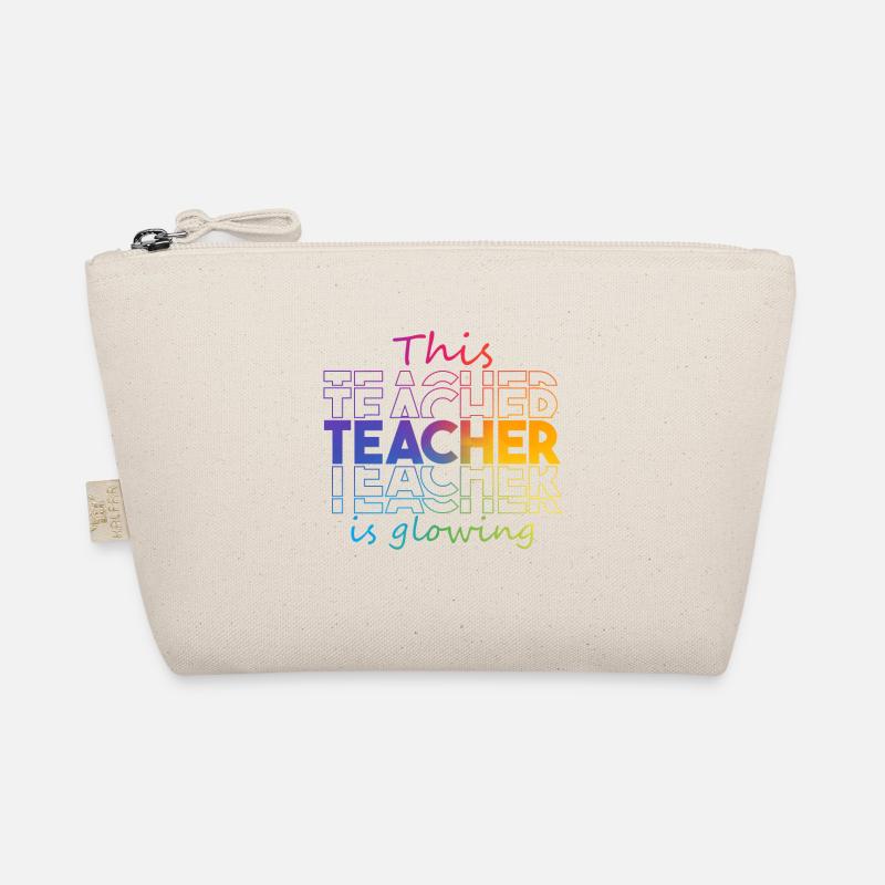 This Teacher Is Glowing Hello Summer Funny End Of Organic Pouch