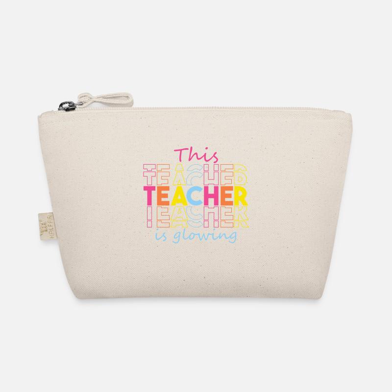 This Teacher Is Glowing Hello Summer Funny End Of Organic Pouch
