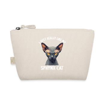Sphynx Kitten Sphynx Cat - Organic Pouch - nature - Front