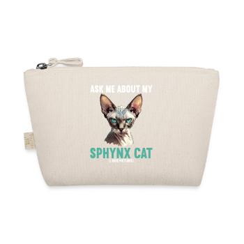 Sphynx Kitten Sphynx Cat - Organic Pouch - nature - Front