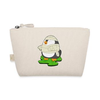 Penguin Halloween Mummy - Organic Pouch - nature - Front