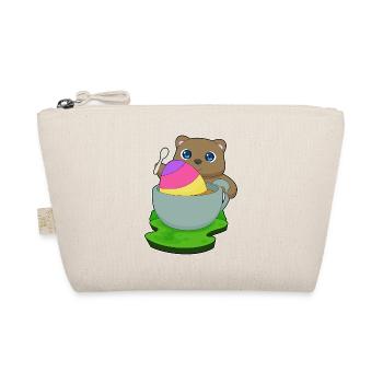 Bär Ostern Tasse - Bio-Täschchen - Natur - Vorne