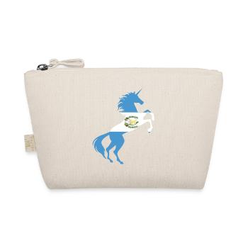 Unicorn Guatemala Flag TShirt Magical Unicorn Pun - Organic Pouch - nature - Front