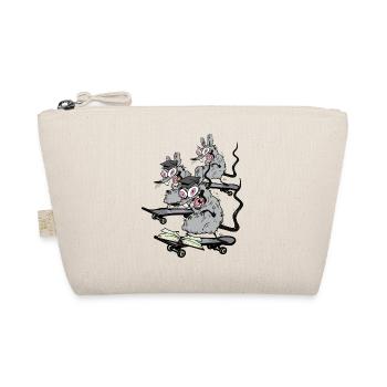 Skaters, Rats, Students, University, School, Skating, Kids - Organic Pouch - nature - Front