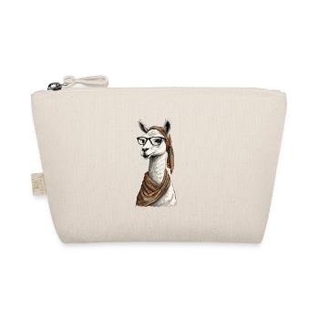Llama Loving Mom Funny Alpaca Design - Organic Pouch - nature - Front