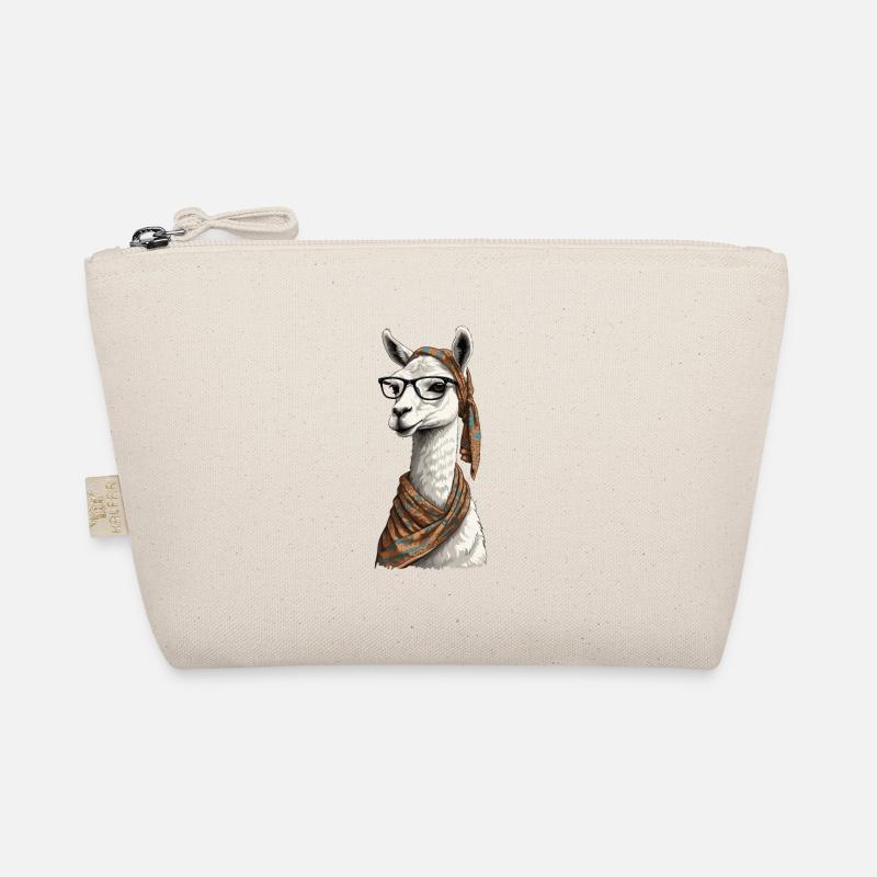 Llama Loving Mom Funny Alpaca Design Organic Pouch