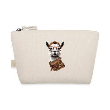 Llama Alpaca Funny Mom Design Love - Organic Pouch - nature - Front