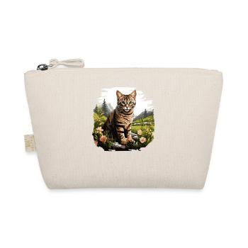 Tabby Kitten Tabby Cat - Organic Pouch - nature - Front