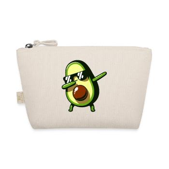 Dabbing Avocado Lustig Vegan - Bio-Täschchen - Natur - Vorne