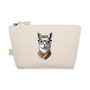 Llama Loving Funny Mom Design Alpaca - Organic Pouch - nature - Front