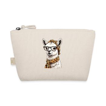 Funny Llama Alpaca Design for Loving Moms - Organic Pouch - nature - Front