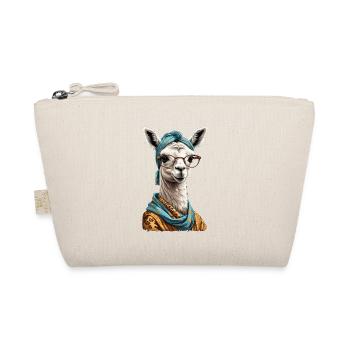 Funny Llama Alpaca Design for Moms - Organic Pouch - nature - Front