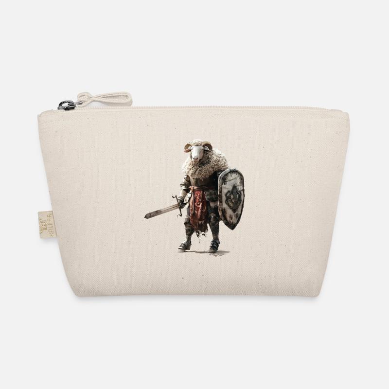 Sheep Knight Middle Ages Organic Pouch