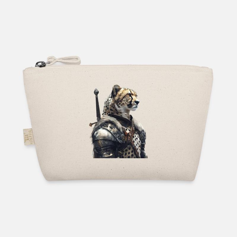 Cheetah Knight Middle Ages Organic Pouch