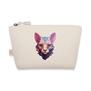 Sphynx Cat Head - Organic Pouch - nature - Front