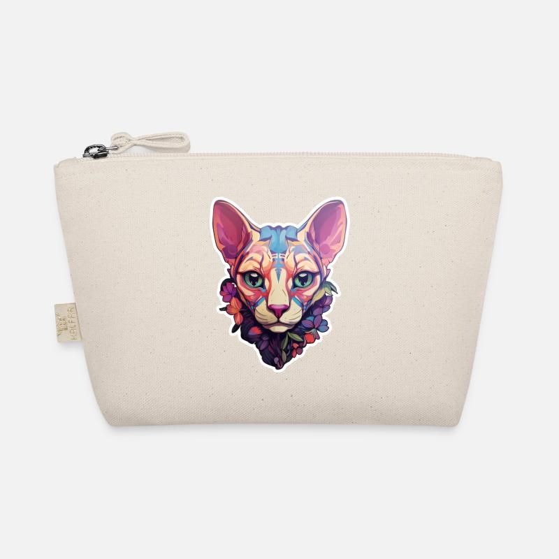 Sphynx-Katzenkopf Bio-Täschchen