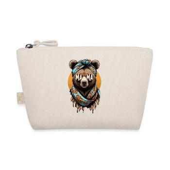 Funny Mom Bear Mother Bear Bear Lover - Organic Pouch - nature - Front