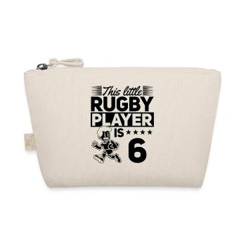 Ce petit joueur de rugby a 6 ans 6ème anniversaire R - Trousse biologique - nature - Devant