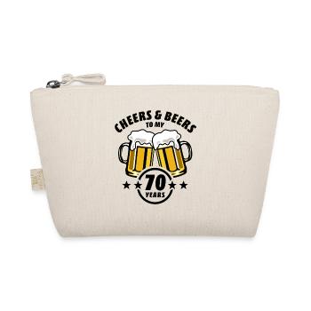 Cheers & Beers to my 70 years - 70th birthday - Organic Pouch - nature - Front