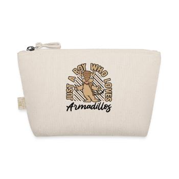 Boy Who Loves Armadillos Pink Fairy - Organic Pouch - nature - Front