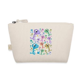 Dino Dinos Dinosaur Dragon Dragon Kids Child - Organic Pouch - nature - Front