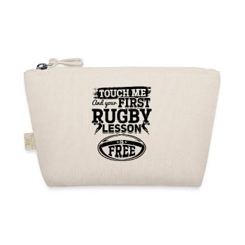 Touch me and your first Rugby lesson is free - Rug - Organic Pouch - nature - Front